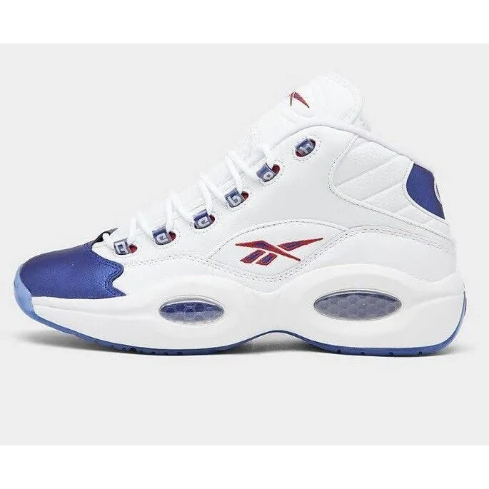 Final inventoryReebok Men's Question Mid Basketball Shoes - White / Blue