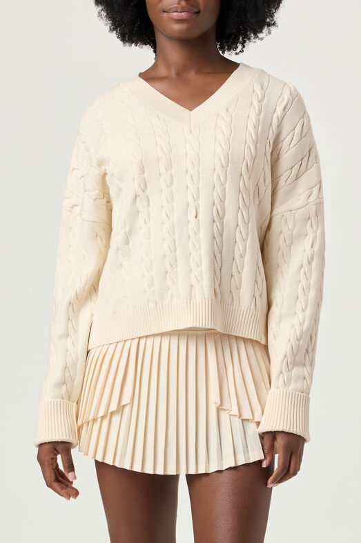 Fila Baseline Chunky V-Neck Sweater