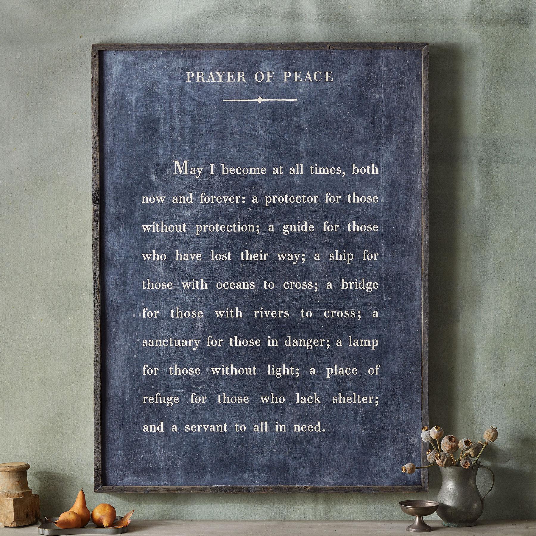 Prayer Of Peace Print