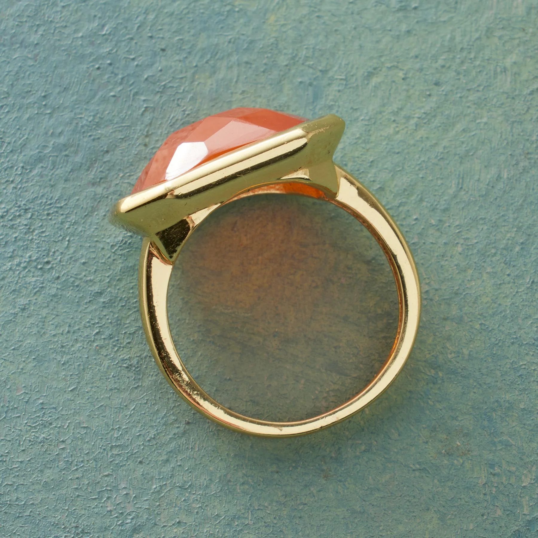 Carnelian Octagon Ring
