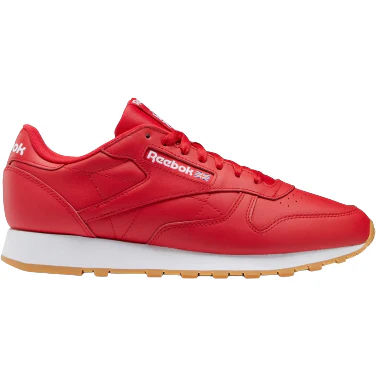 Final inventoryReebok Men's Classic Leather Shoes - Vector Red / Ftwr White / Rubber Gum