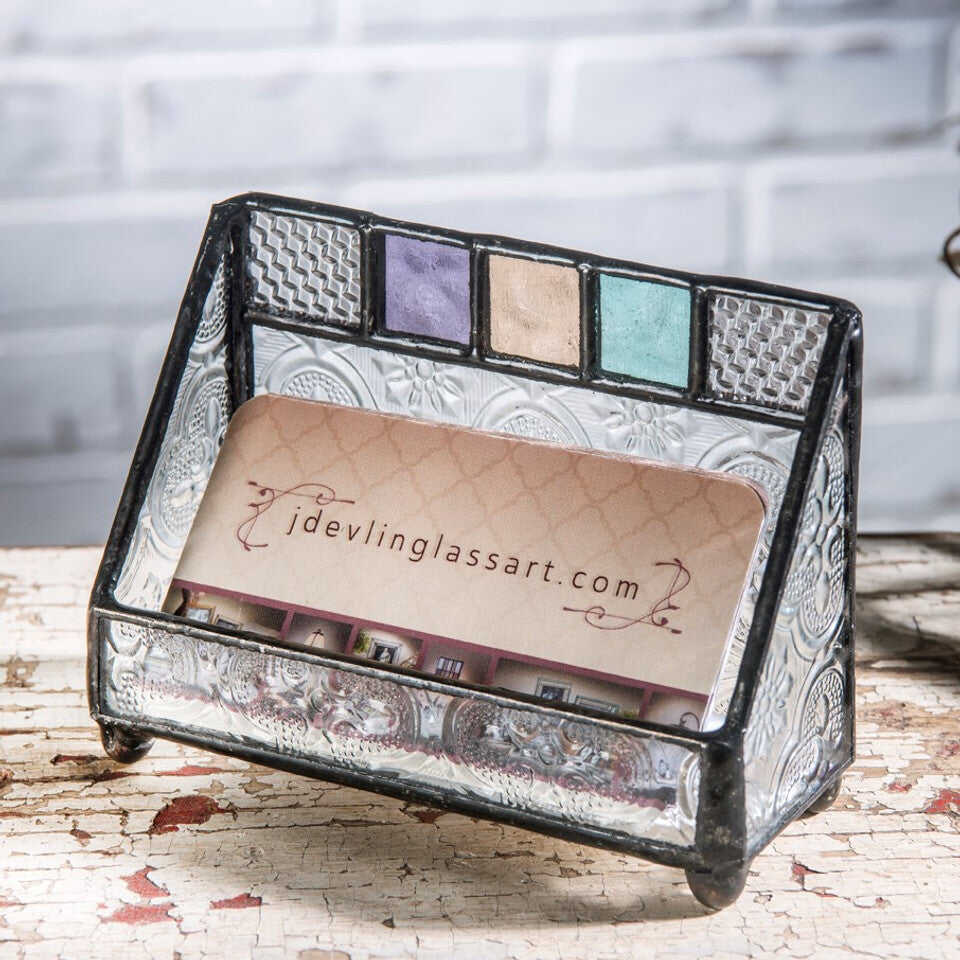 Multicolored Business Card Holder