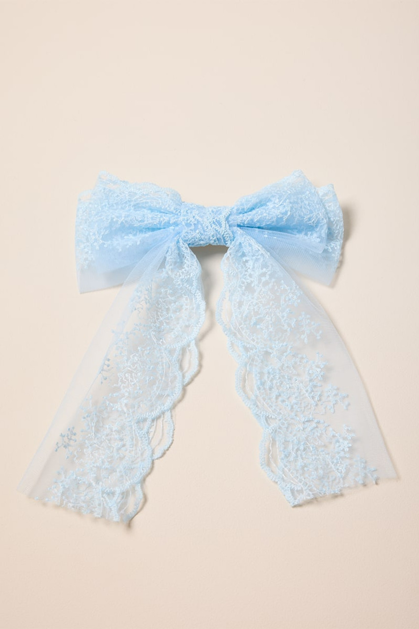 Lena Lace Hair Bow Barrette