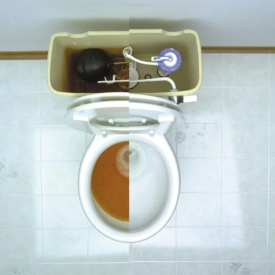 Automatic Toilet Bowl Cleaner, Repel Rust and Hard Water Stains with Every Flush, Household Toilet Cleaner, Pack of 1, 6 Tablets, White