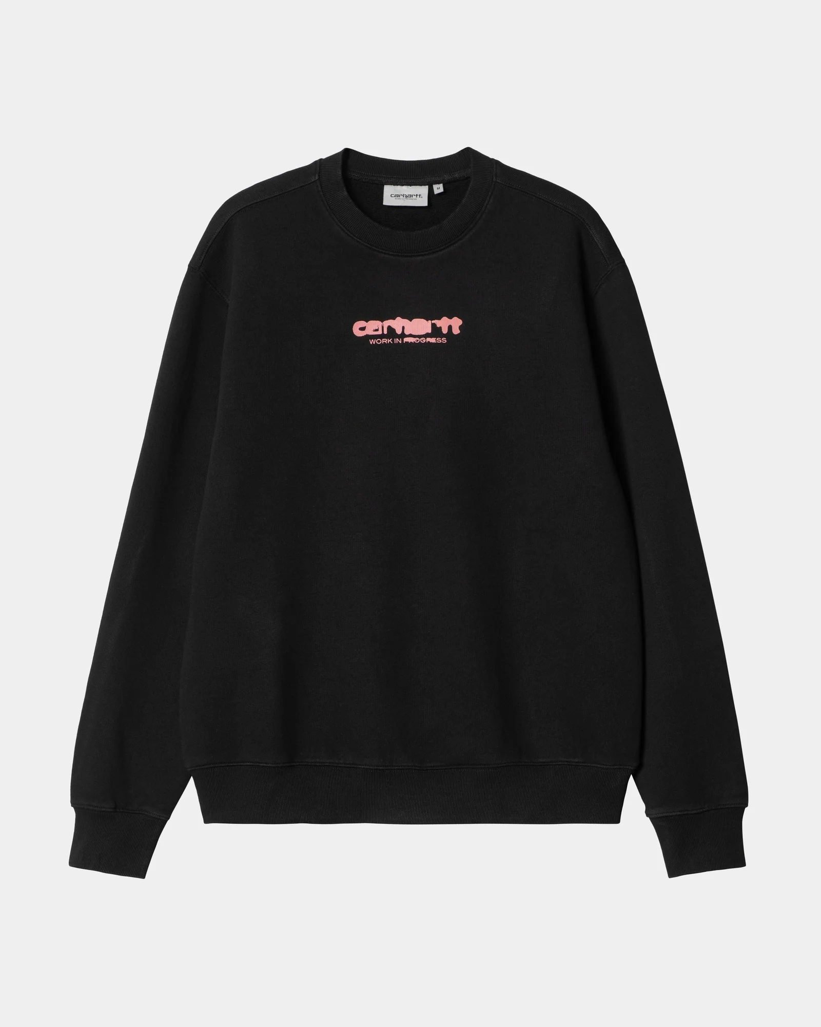 Final inventoryInk Bleed Sweatshirt | Black / Pink (stone washed)