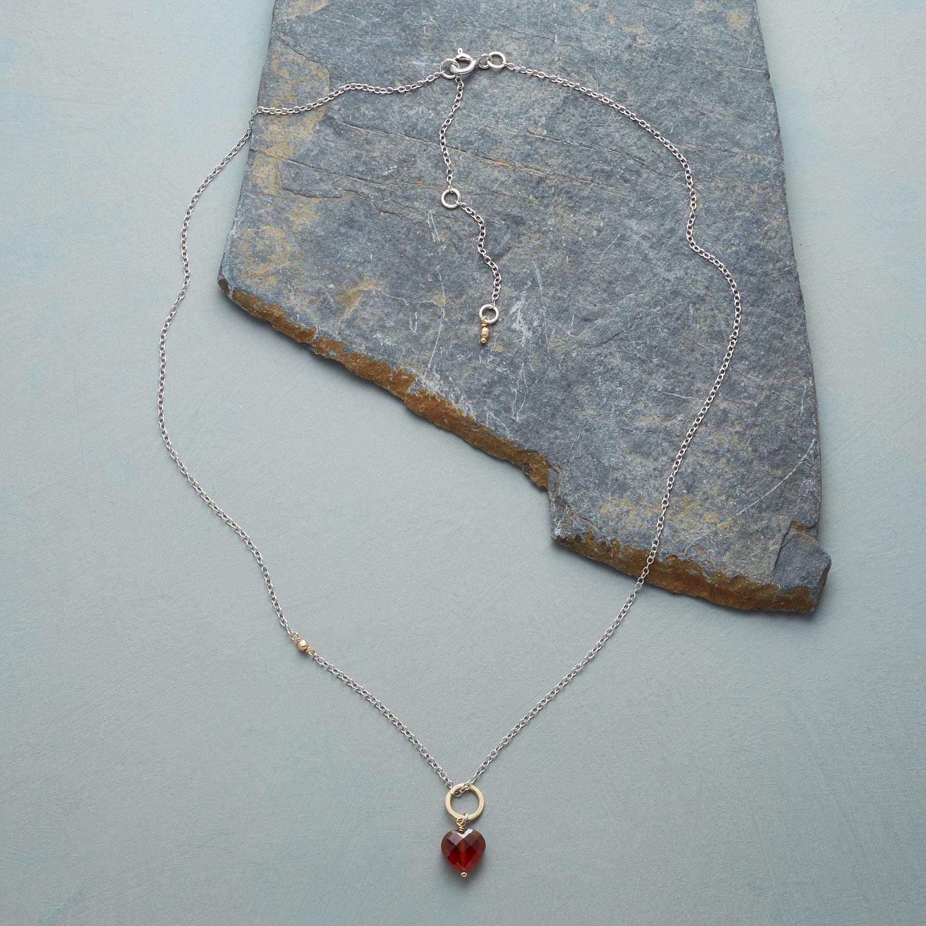 Faithful Heart Birthstone Necklace