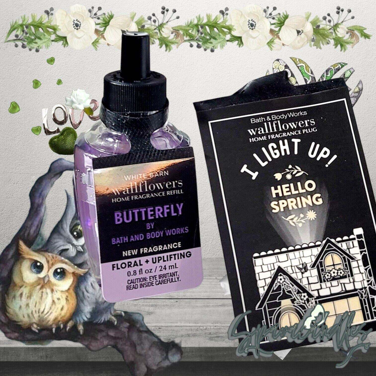 Bath Body Work HELLO SPRING COTTAGE Wallflower Plug Fragrance Diffuser Projector