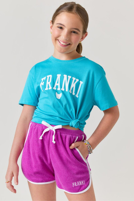 Hello Franki Logo Terry Shorts for girls