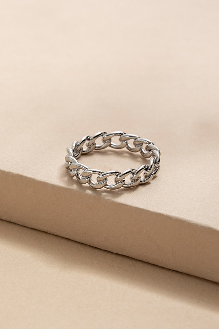 Barbara Stainless Steel Chain Ring
