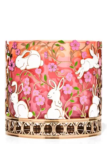 Bunny Toss 3-Wick Candle Holder