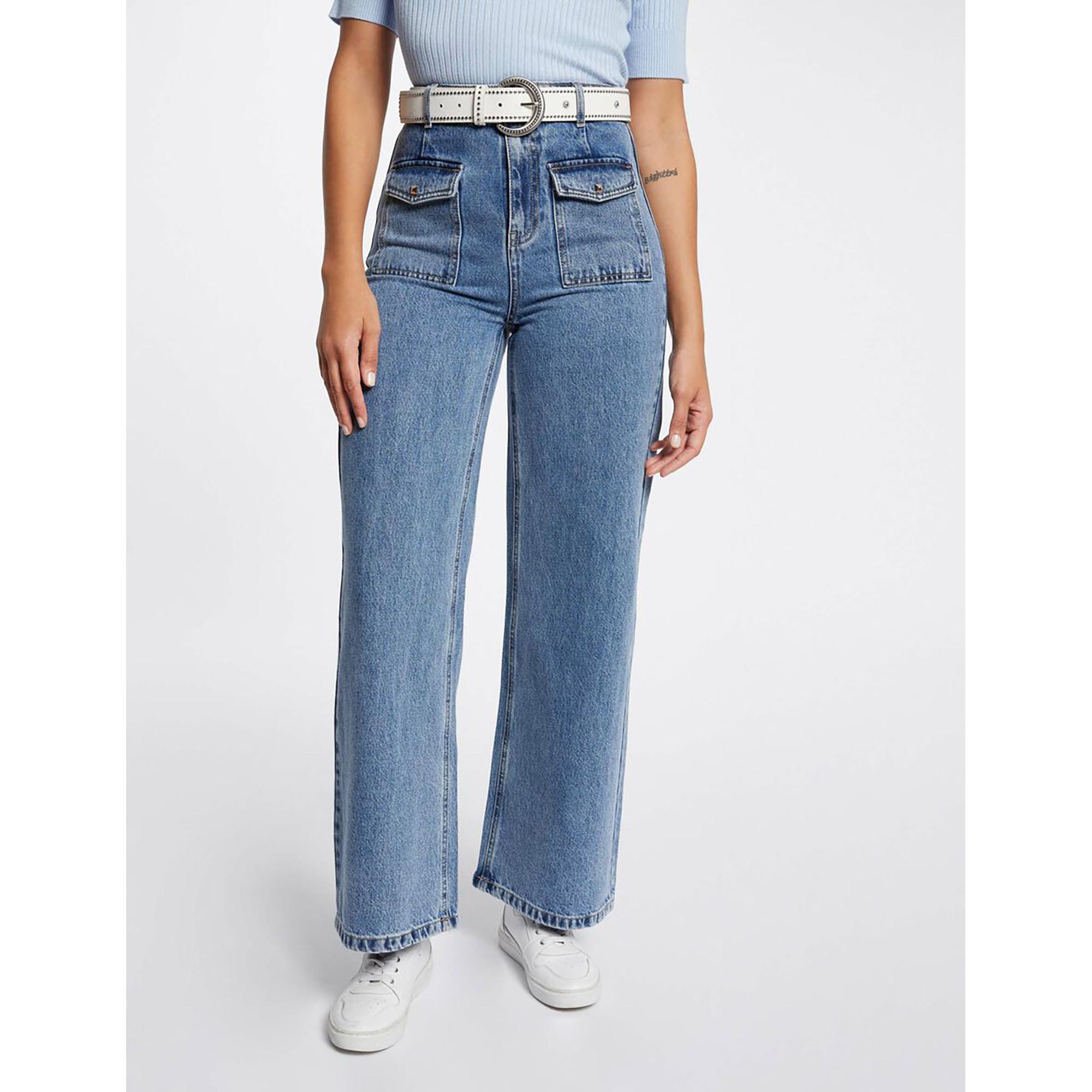 MORGAN High Waist Wide Leg Jeans