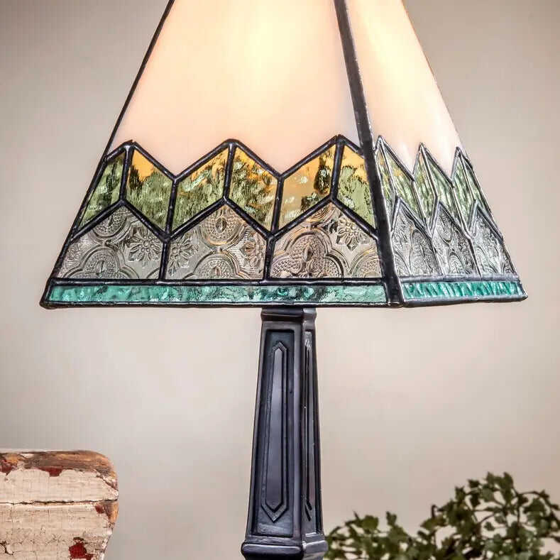 Chevron Small Accent Table Lamp