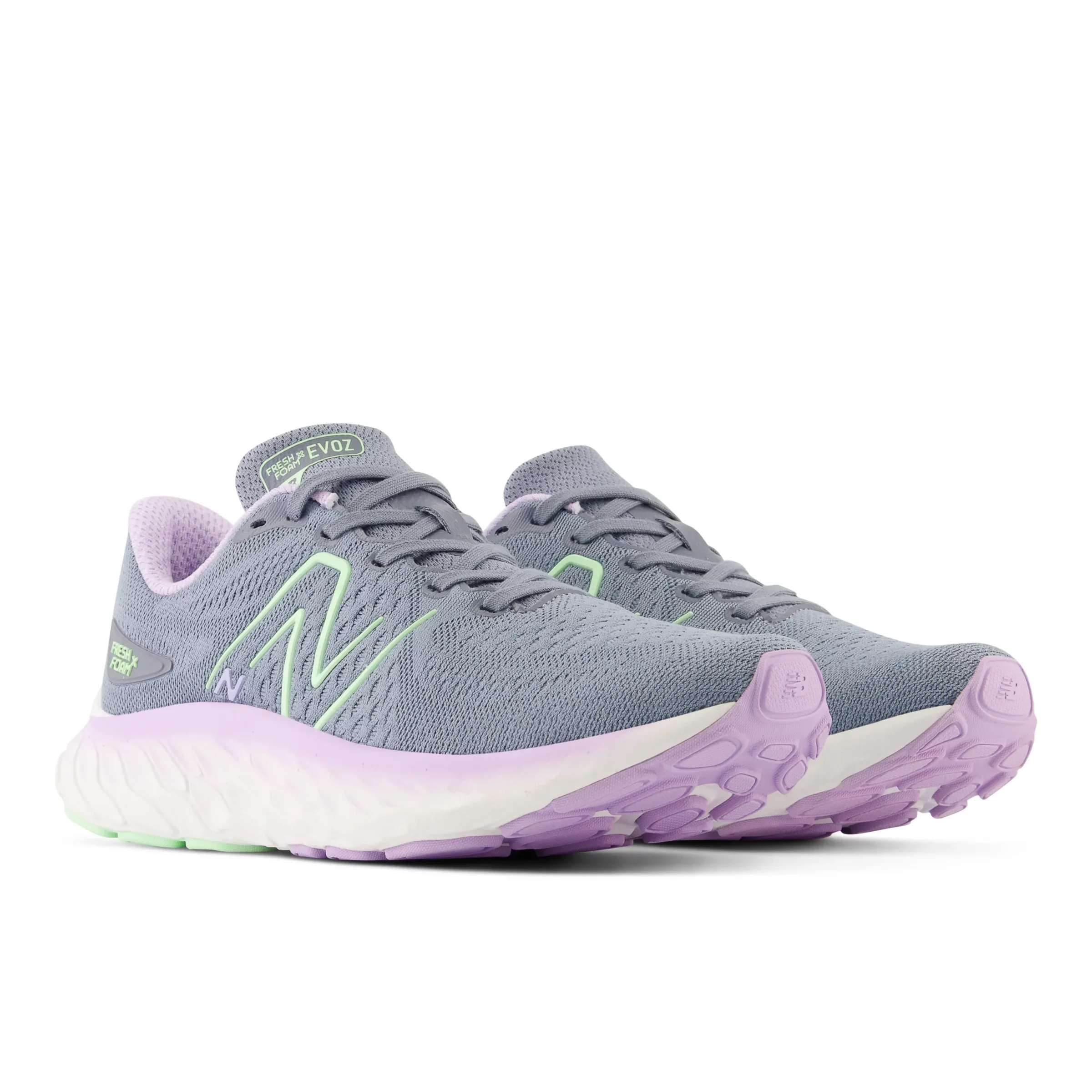 Final inventoryFresh Foam X Evoz v3 - Arctic Grey with Green Aura and Cyber Lilac