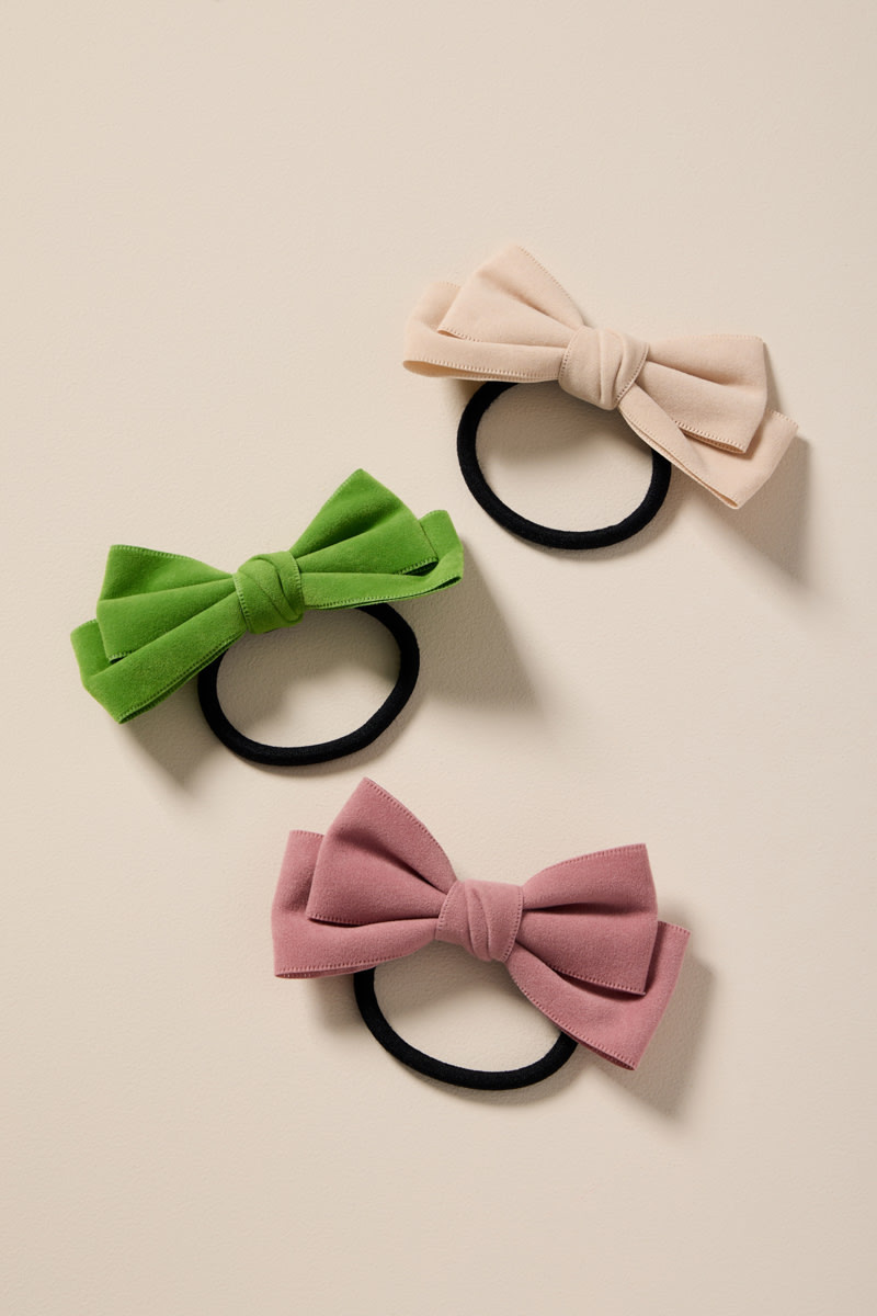 Corine Bow Ponytail Hair Tie Set