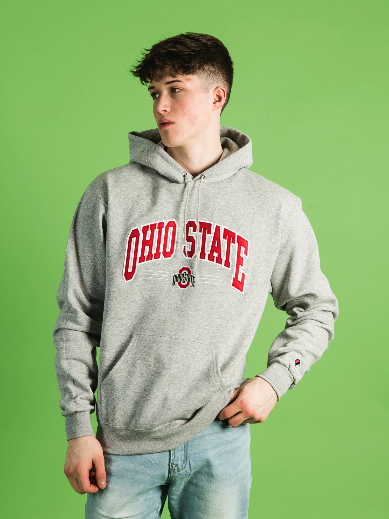 Final inventoryCHAMPION OHIO STATE PULLOVER HOODIE