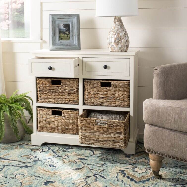 Swick 26'' Tall Solid Wood 2 - Drawer Accent Chest