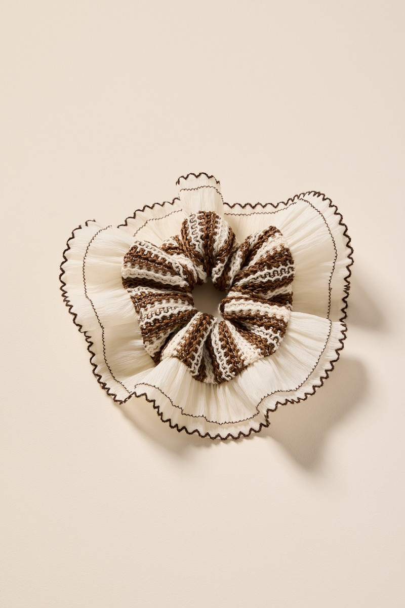 Nichole Crochet Chiffon Scrunchie