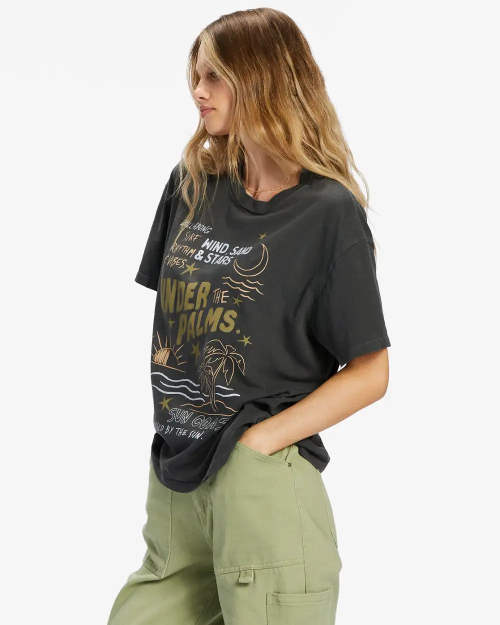 Final inventoryUnder The Palms T-Shirt - Off Black