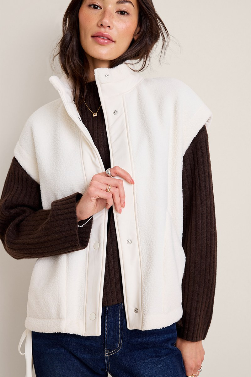 Ashley Oversized Fleece Vest