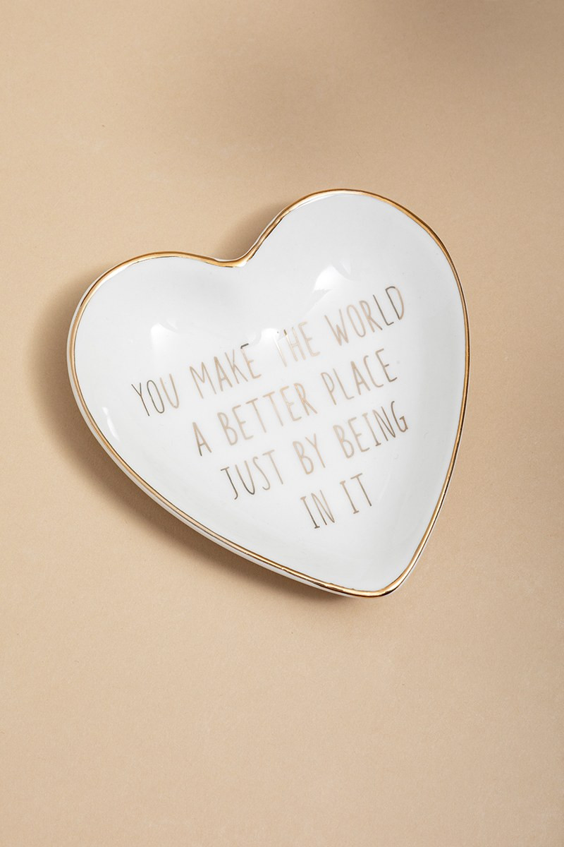 You Make The World A Better Place Trinket Dish