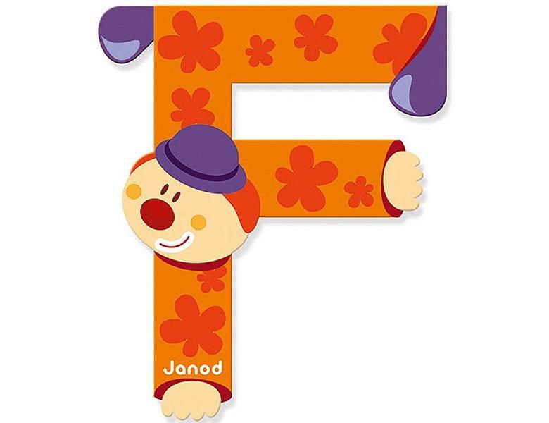 Janod Buchstaben Clown F