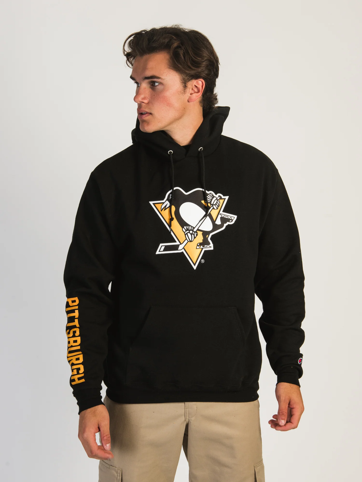 Final inventoryCHAMPION NHL PITTSBURG PENGUINS CENTER ICE PULLOVER HOODIE