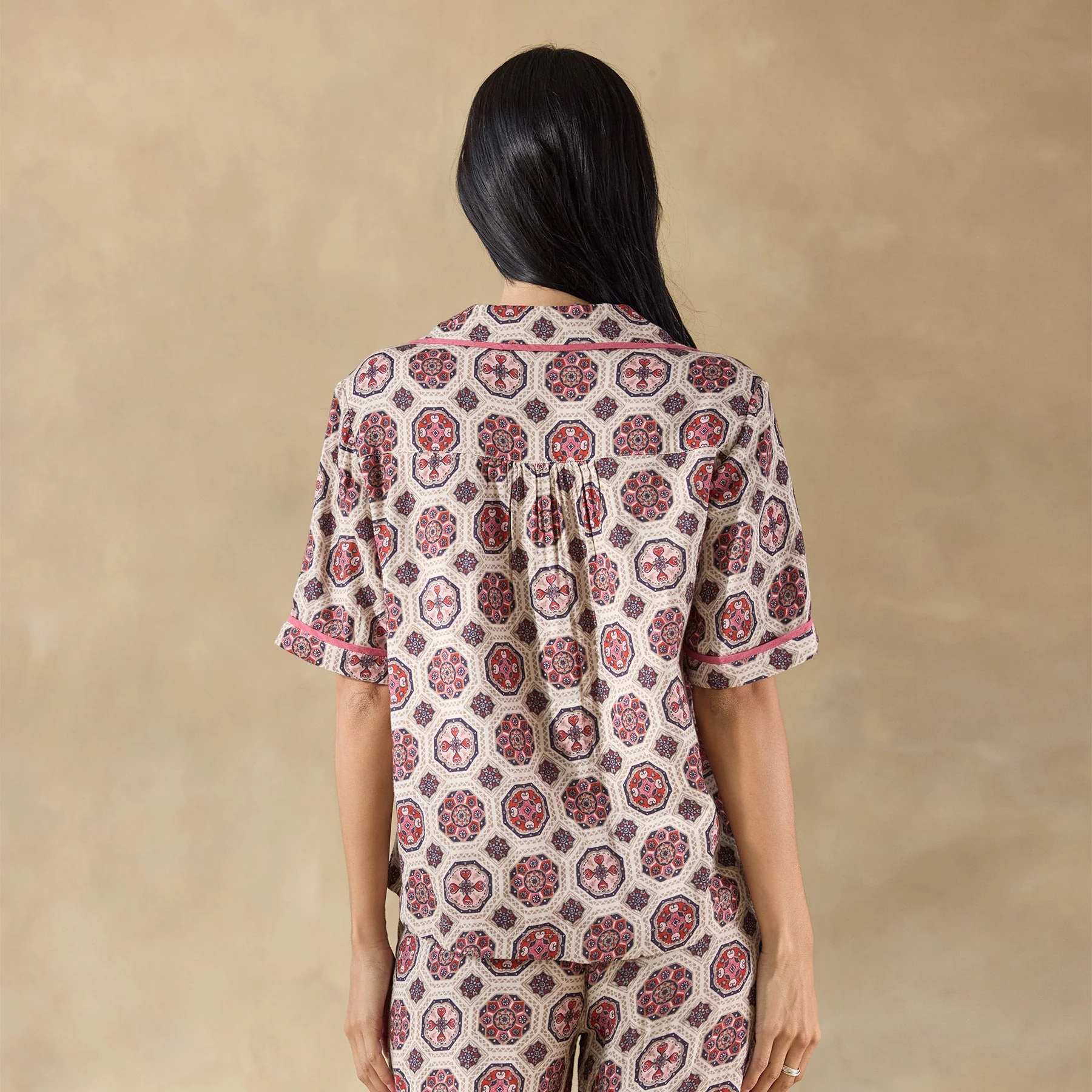 Abstract Gardens Pajama Top