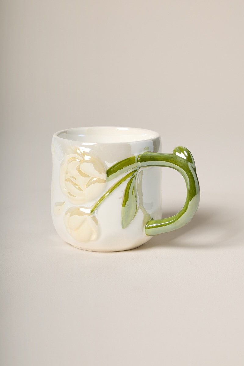 Yellow Rose Ceramic Mug 15oz