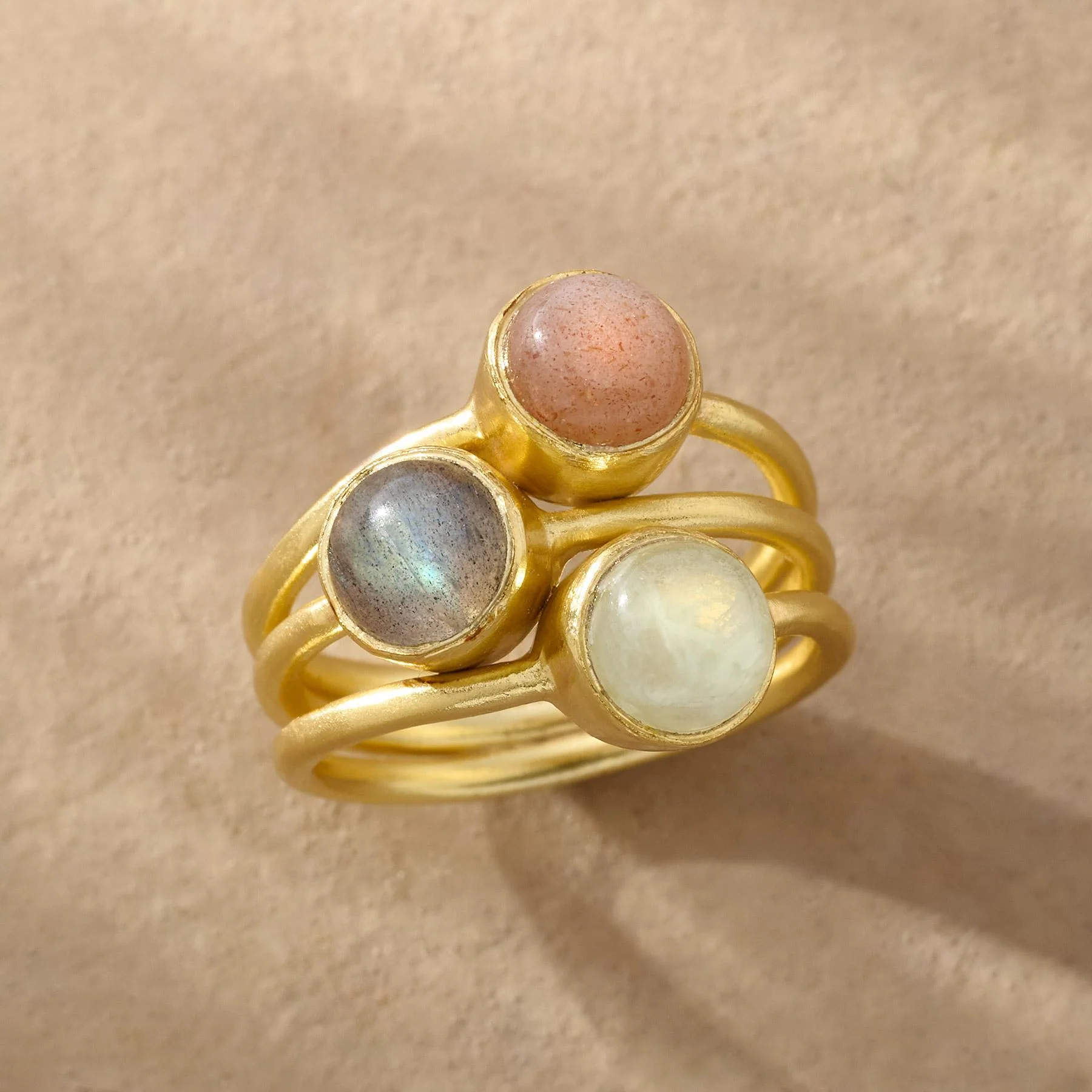 Triple Gemstone Ring
