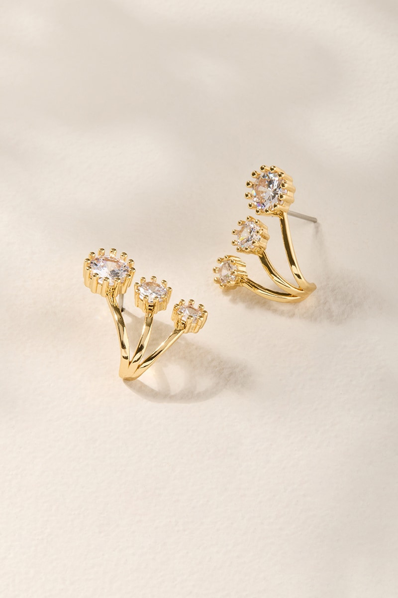 Isabella Crystal Crawler Earrings