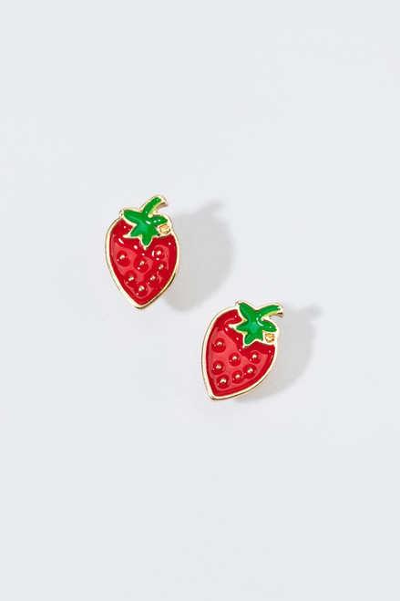 franki Strawberry Stud Earrings for Girls