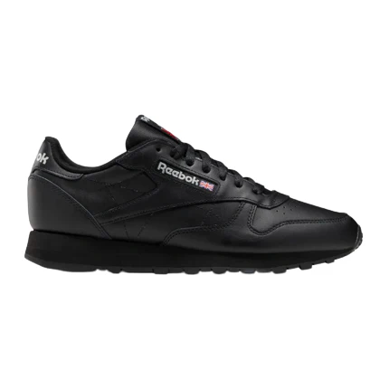 Final inventoryReebok Men's Classic Leather Shoes - Core Black / Pure Grey 5