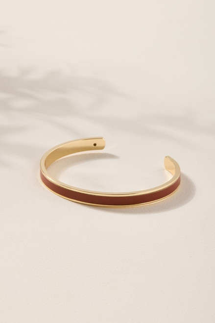 Amy Faux Leather Cuff Bracelet