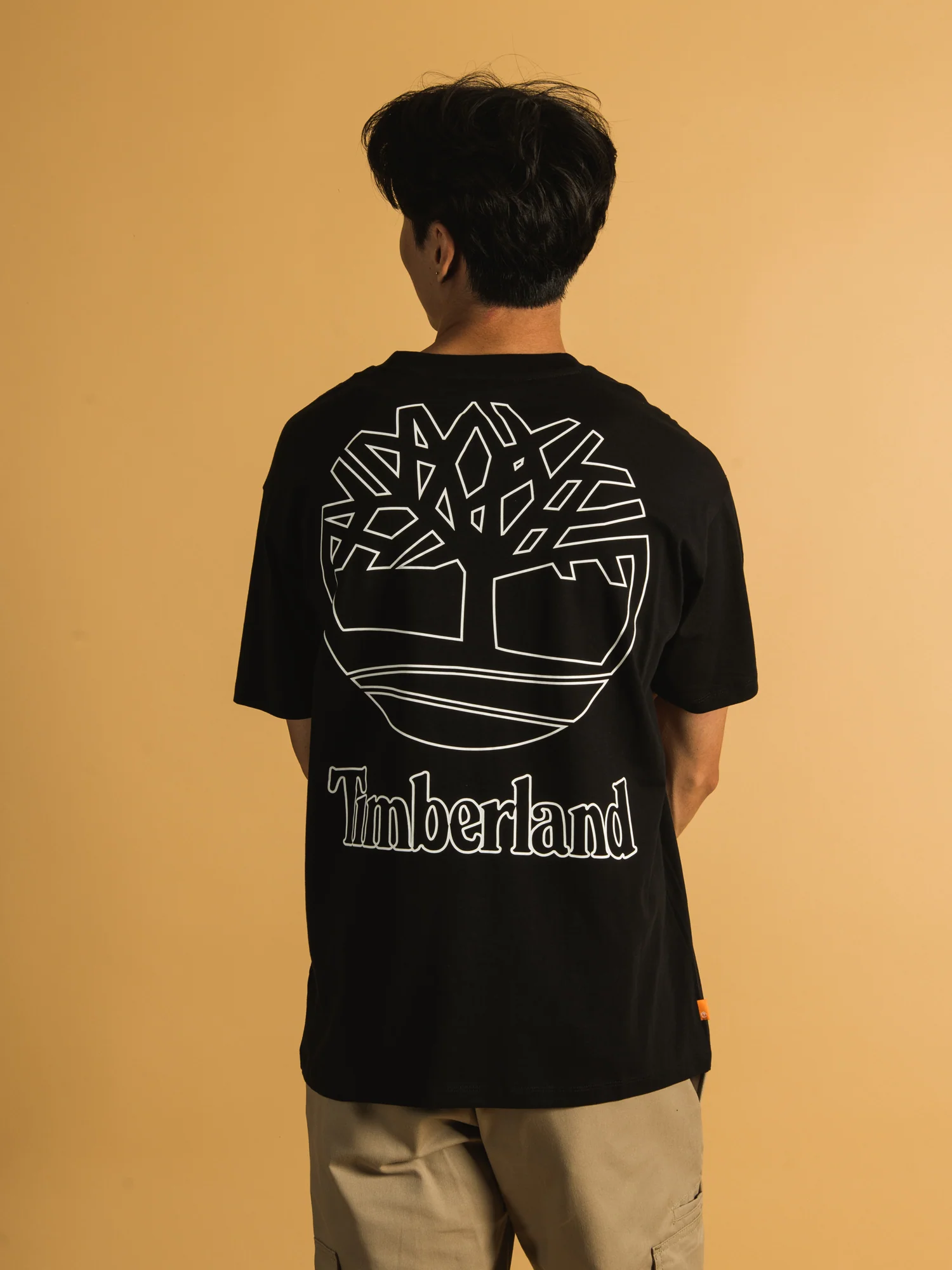 TIMBERLAND BACK TREE & LINEAR SHORT SLEEVE LOGO T-SHIRT