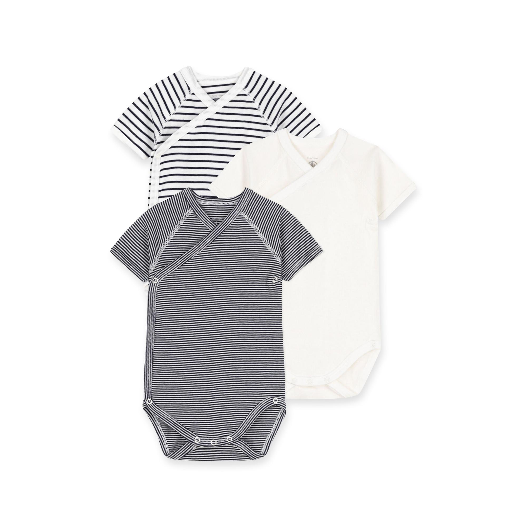 PETIT BATEAU Triopack, Bodys, kurzarm