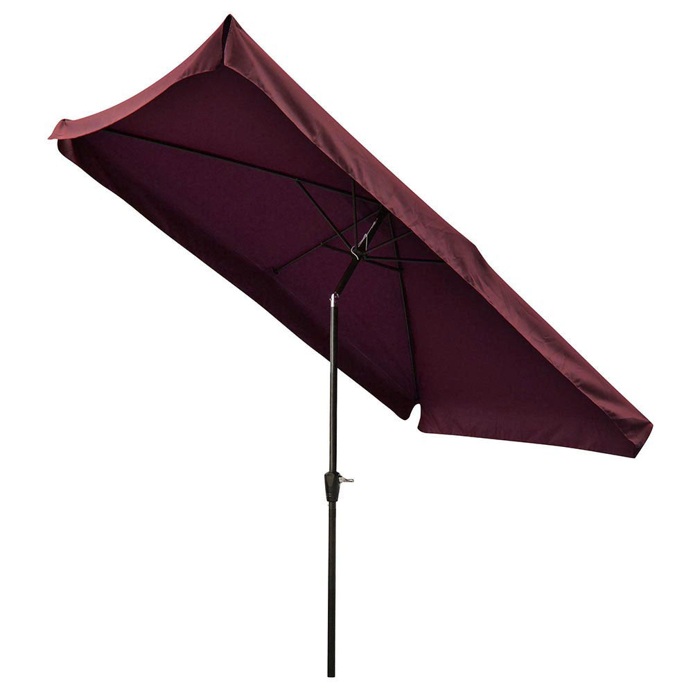 Yescom 10x6.5 ft Patio Rectangular Market Umbrella Tilt Multiple Colors