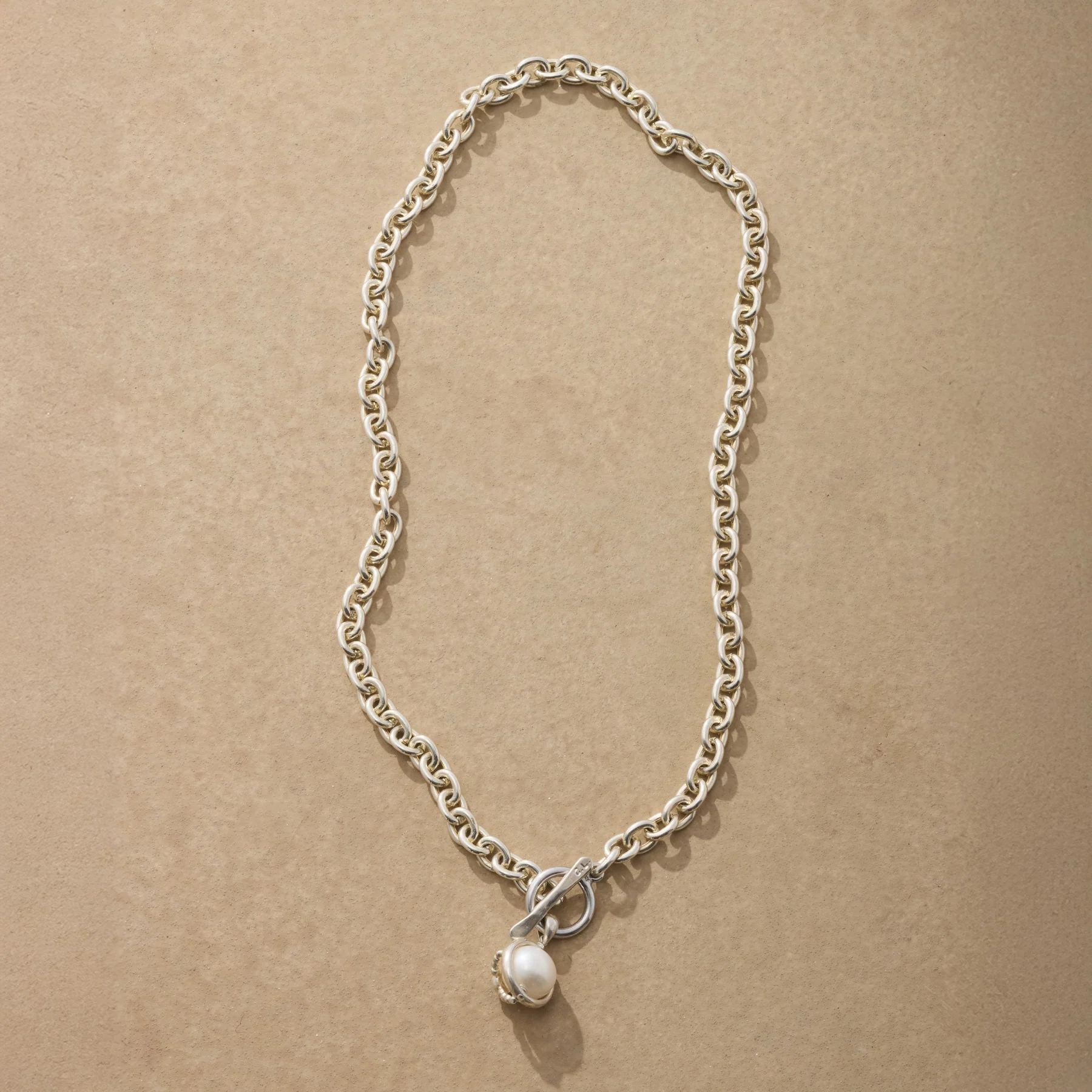 Caged Pearl Necklace