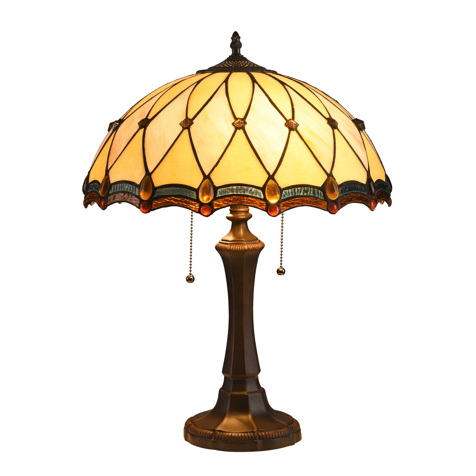 Miguel Tiffany 2 Light Victorian 22