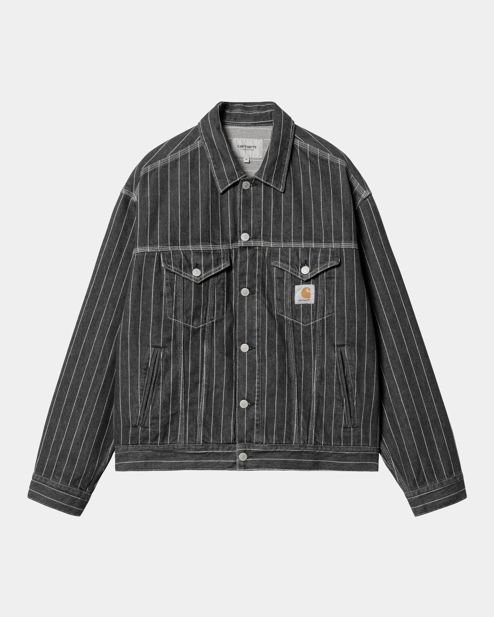Final inventoryOrlean Stripe Jacket | Black / White (stone washed)