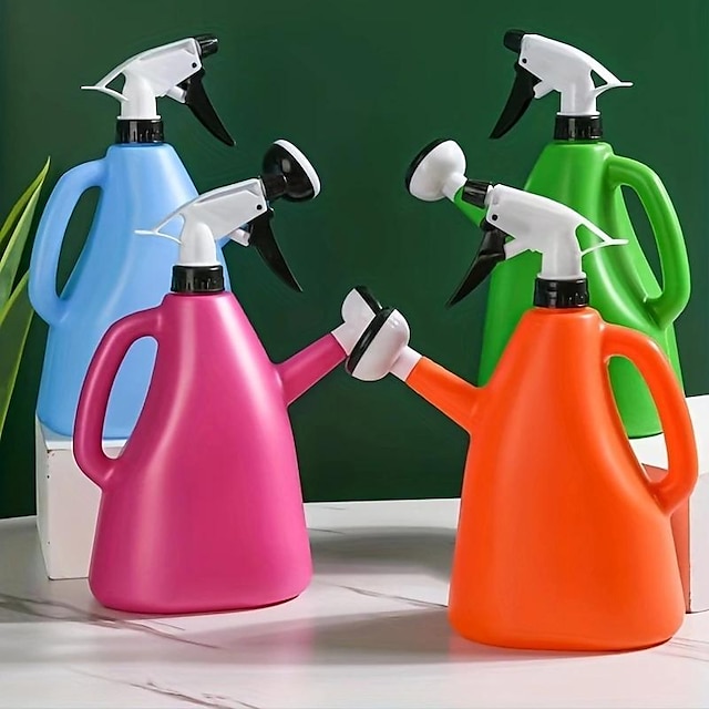 Dual-use Watering Can, 1L Portable Watering Can Watering Gardening Indoor Small Hand Pressure Watering Can, Watering Equipment