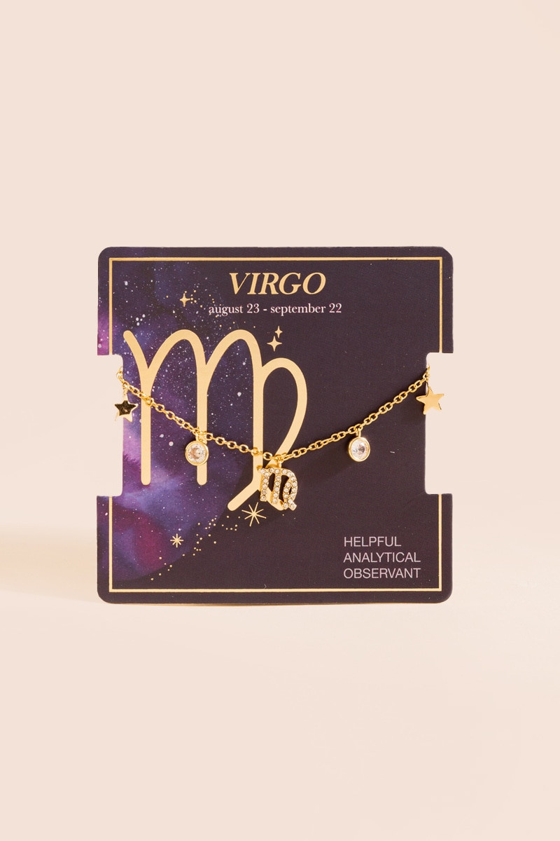 Zodiac Charm Drop Bracelet