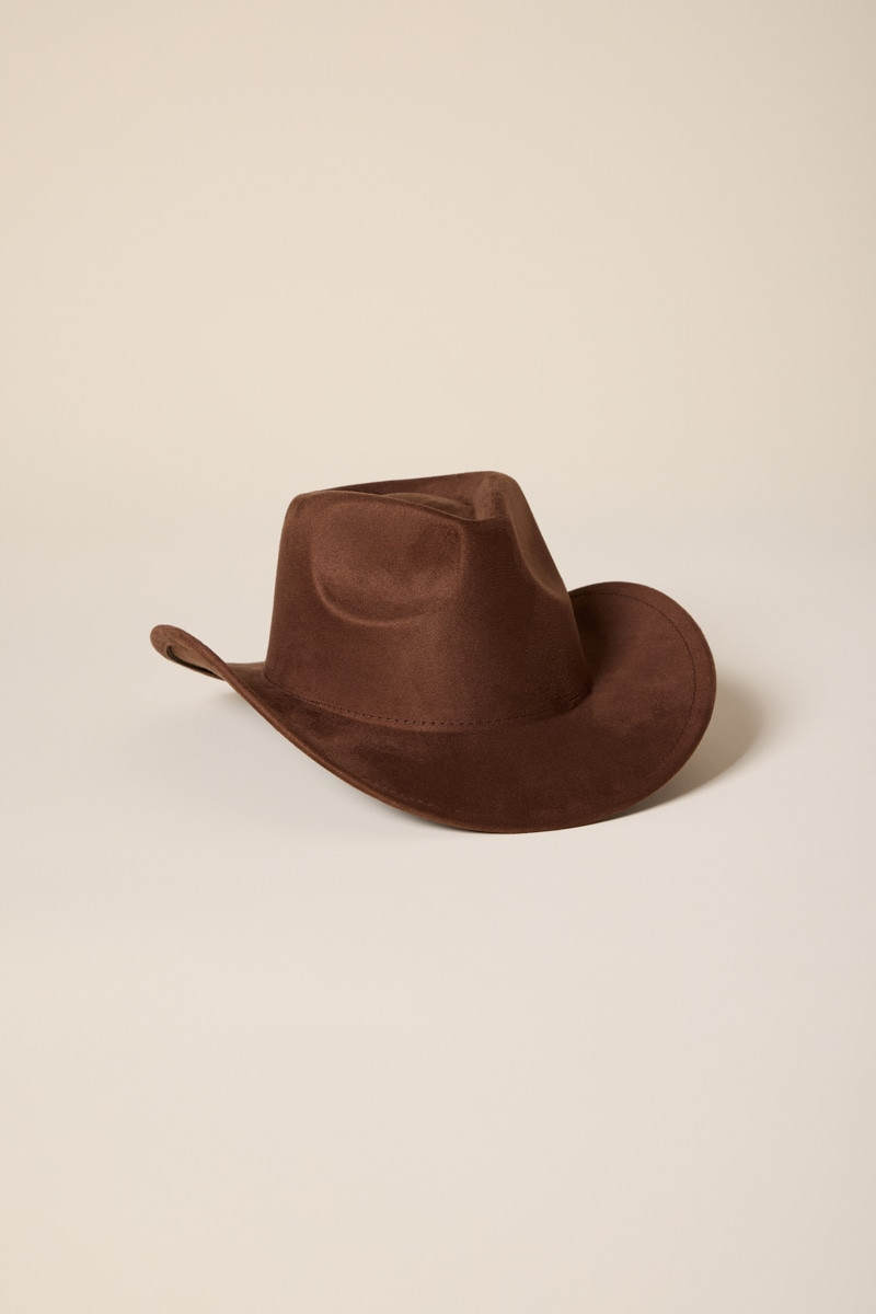 Sandy Faux Suede Cowbody Hat