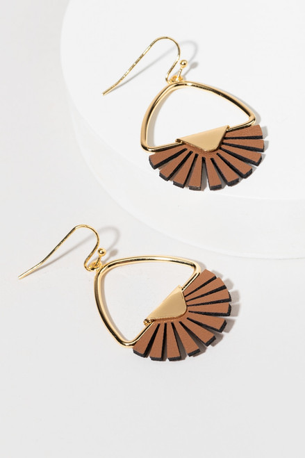 Sienna Fan Drop Earrings