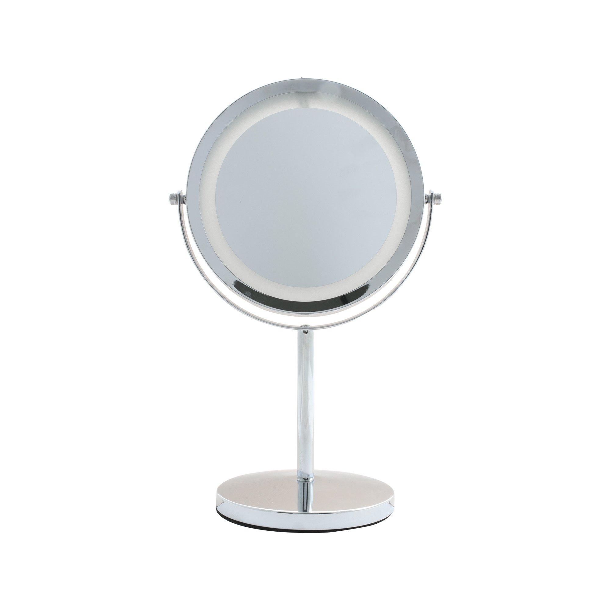 Spiegel & Necessaires LED Make-up Spiegel silber