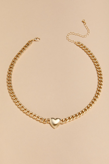 Maxine Heart Choker Necklace
