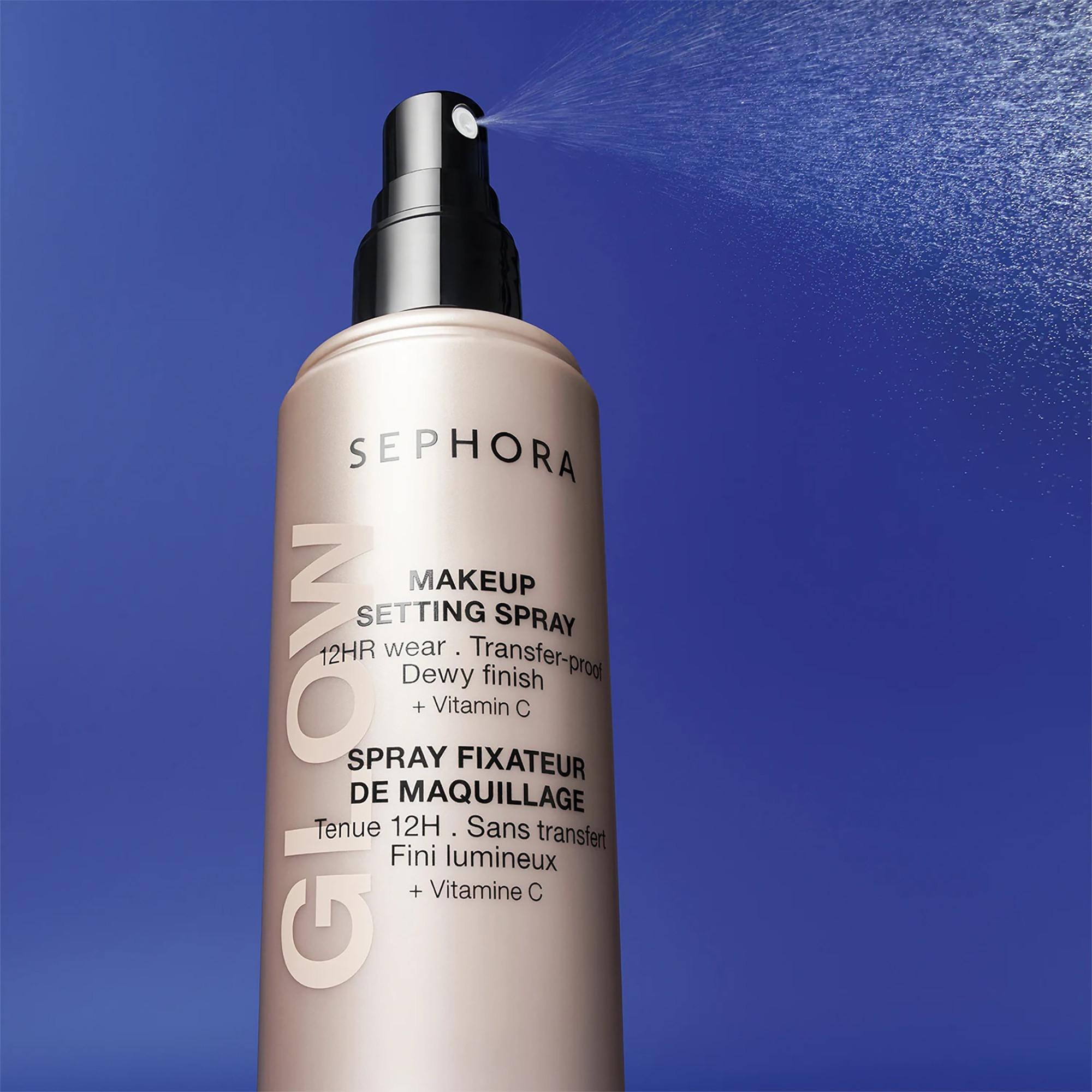 SEPHORA Make-up-Fixierspray GLOW - 12H langer Halt ohne Abfärben, strahlendes Finish