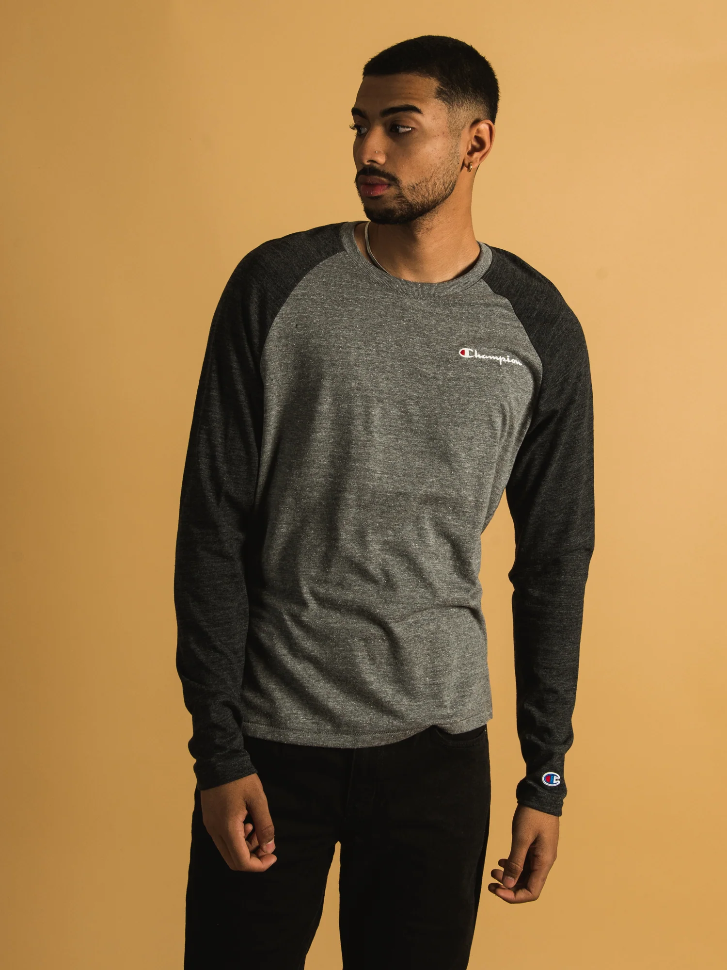 Final inventoryCHAMPION POWERBLEND LONG SLEEVE RAGLAN