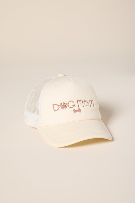 Dog Mom Embroidered Trucker Hat