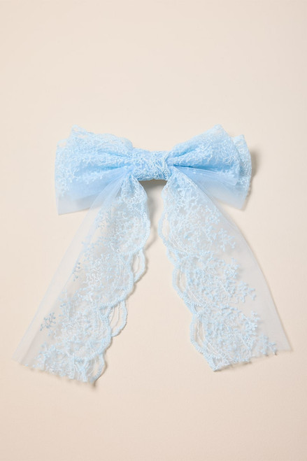 Lena Lace Hair Bow Barrette