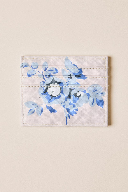 Suzy Faux Leather Floral Card Case